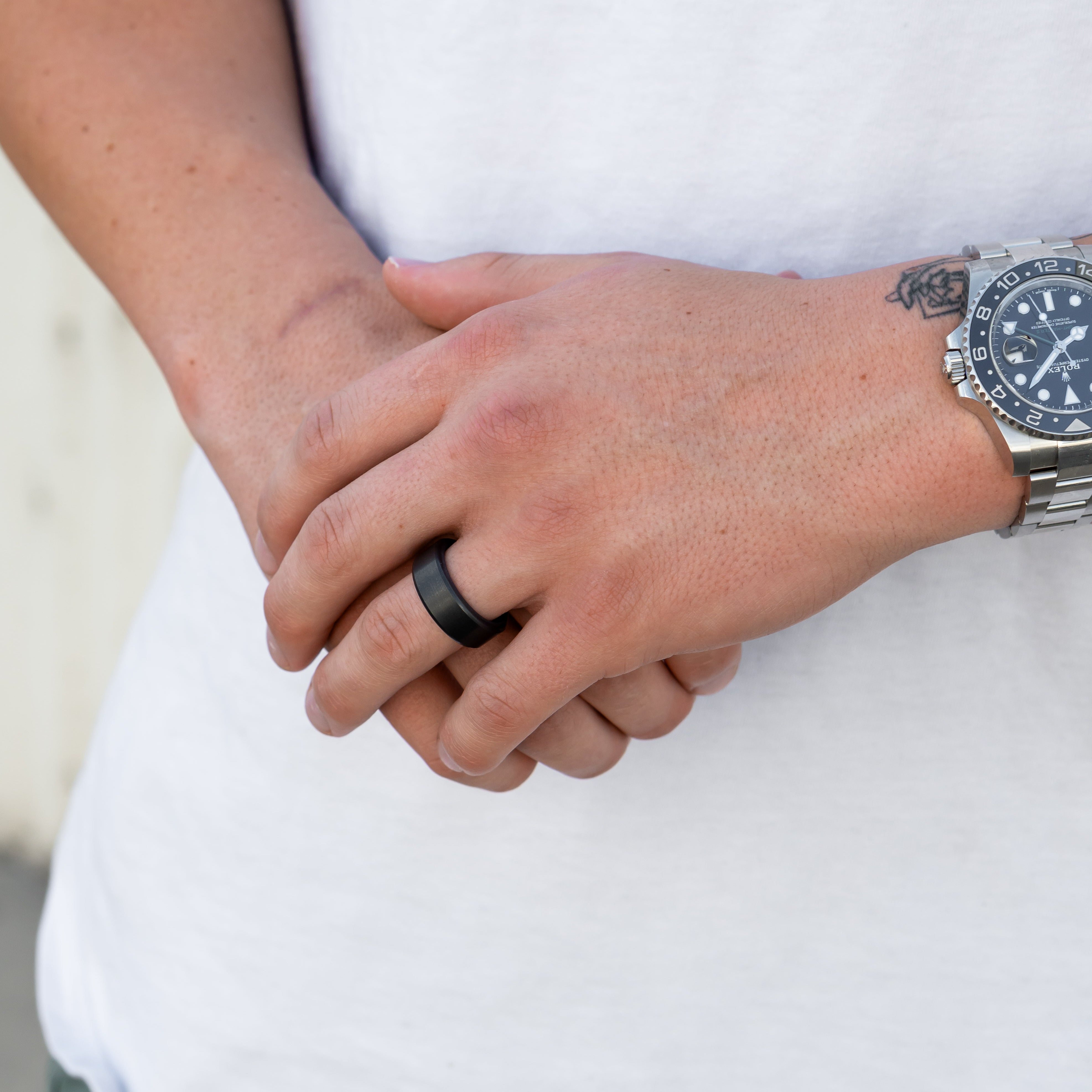 Black Diamond - Men’s Ring 8mm - KRATOS - Elysium Black Diamond