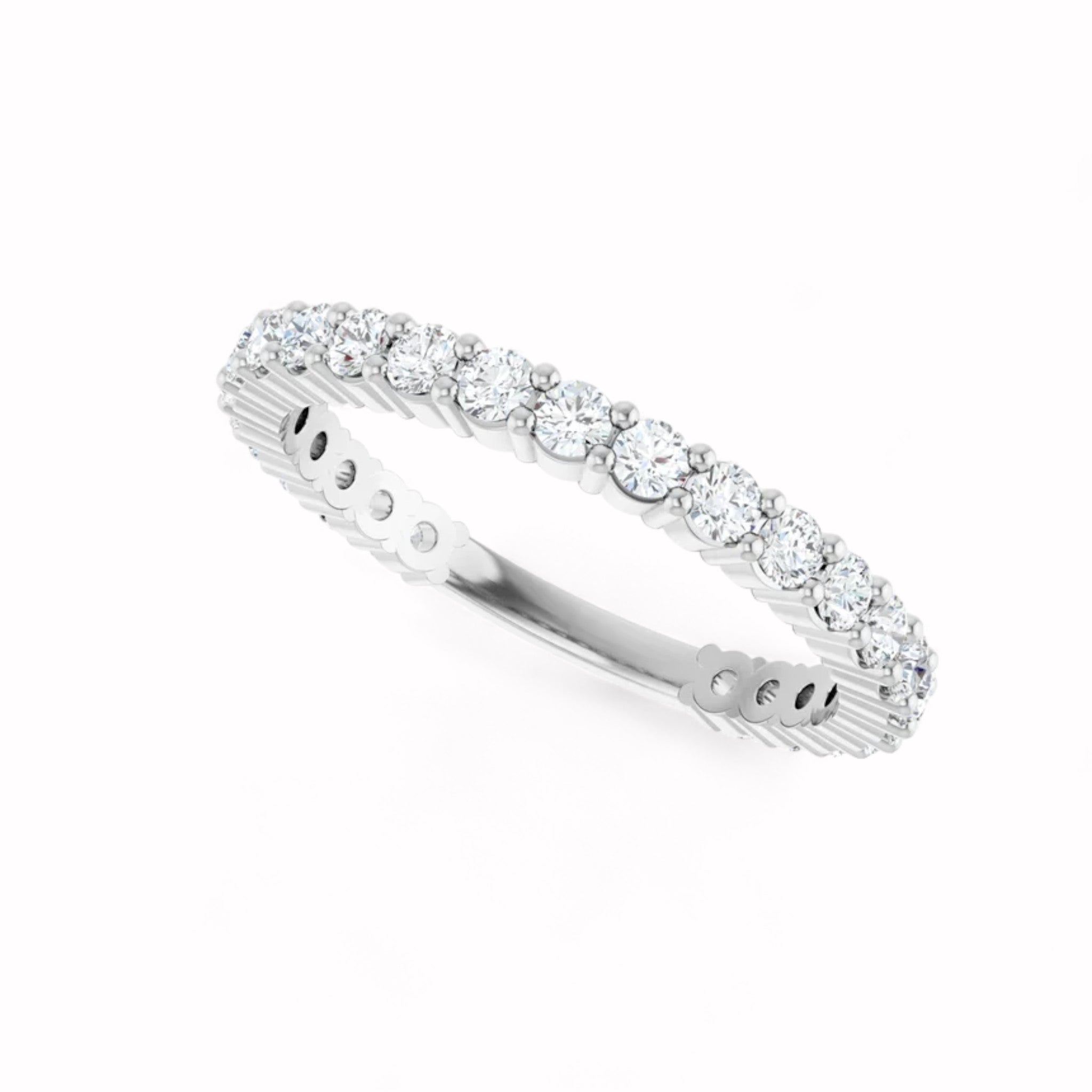 Black Diamond - Women’s Ring - APHRODITE - 14K White Gold - 7/8 CTW Diamond Anniversary Band - Lady Elysium Black Diamond