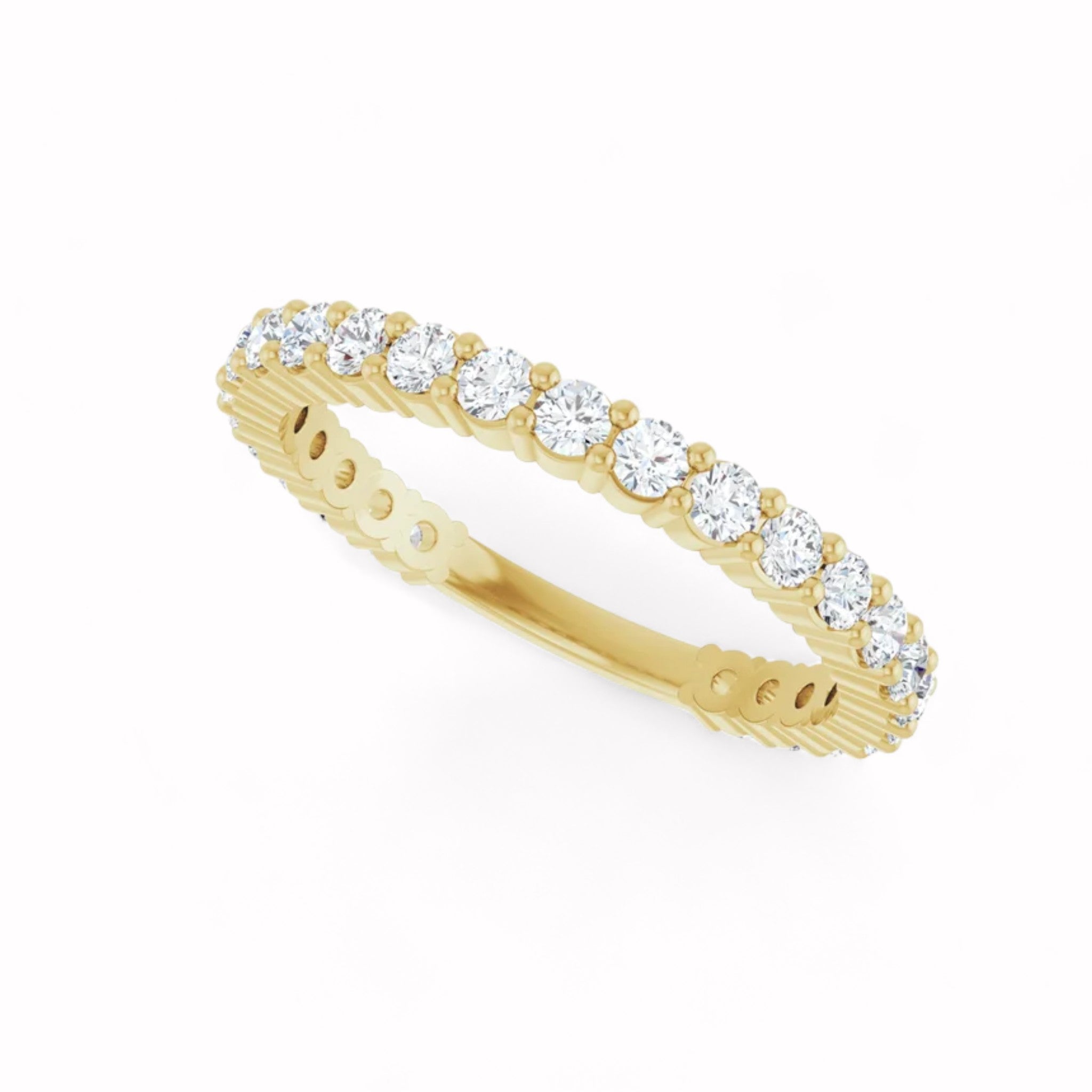 Black Diamond - Women’s Ring - APHRODITE - 14K Yellow Gold - 7/8 CTW Diamond Anniversary Band - Lady Elysium Black Diamond