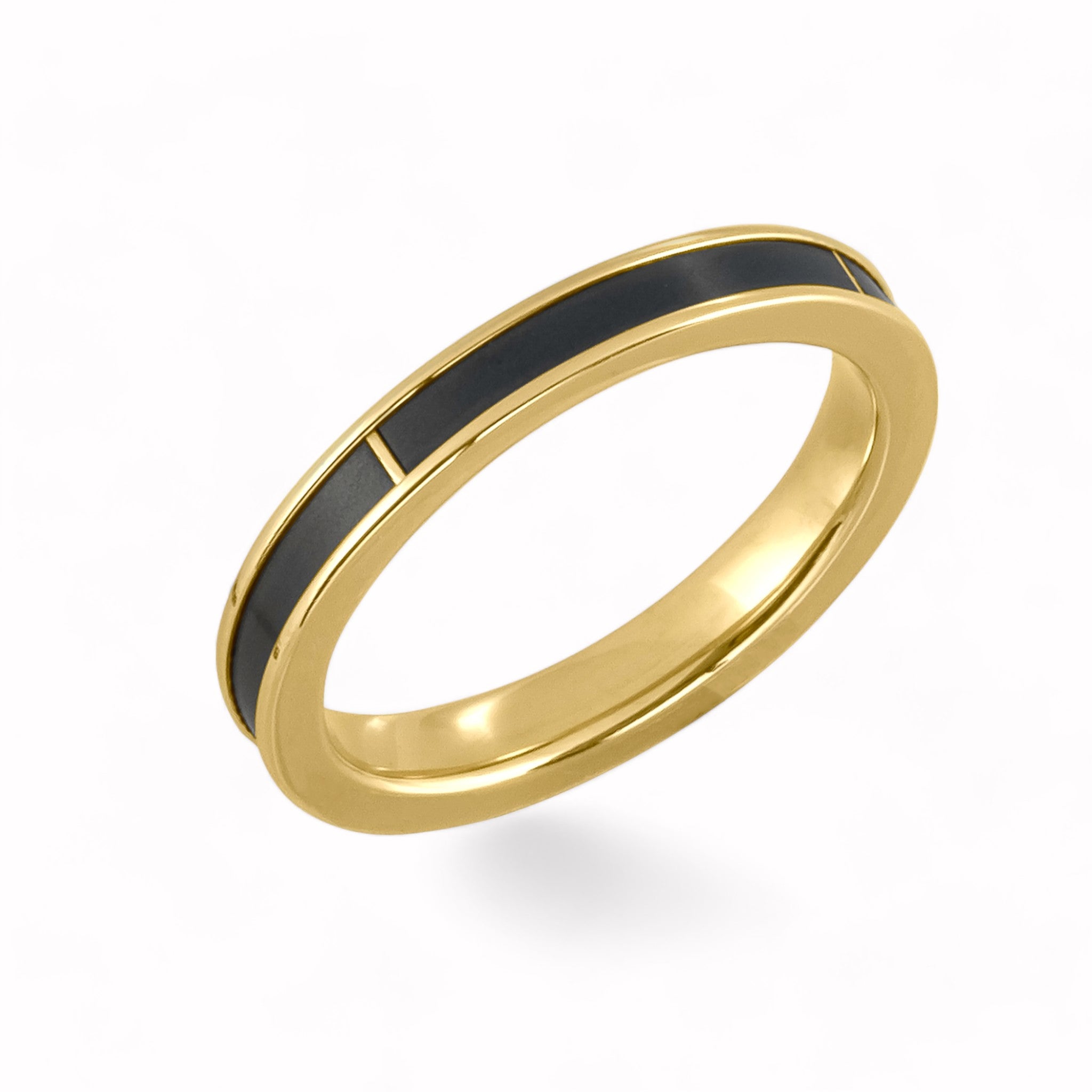 Black Diamond - Women’s Ring - THEIA - 14K Yellow Gold - Lady Elysium Black Diamond